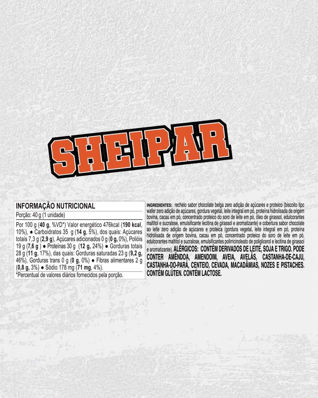 SHEIPAR – CHOCOBAR AO LEITE COM CHOCOLATE BELGA