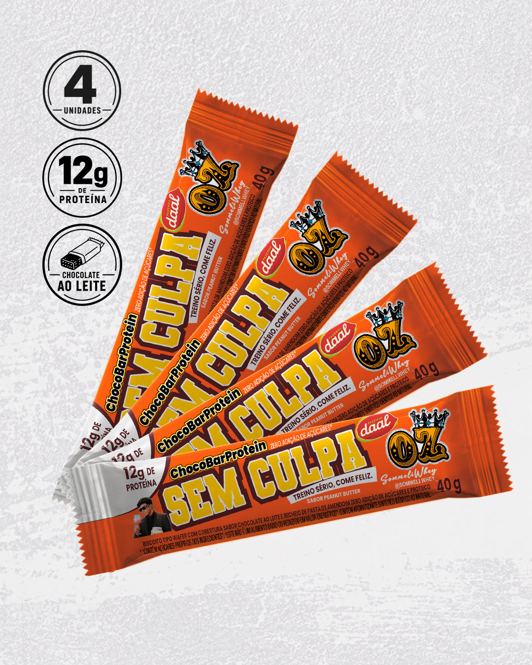 SEM CULPA – CHOCOBAR AO LEITE COM PASTA DE AMENDOIM