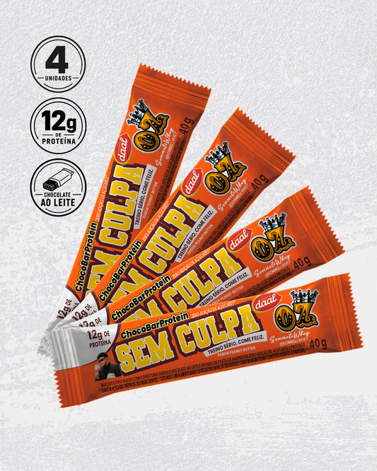 SEM CULPA – CHOCOBAR AO LEITE COM PASTA DE AMENDOIM