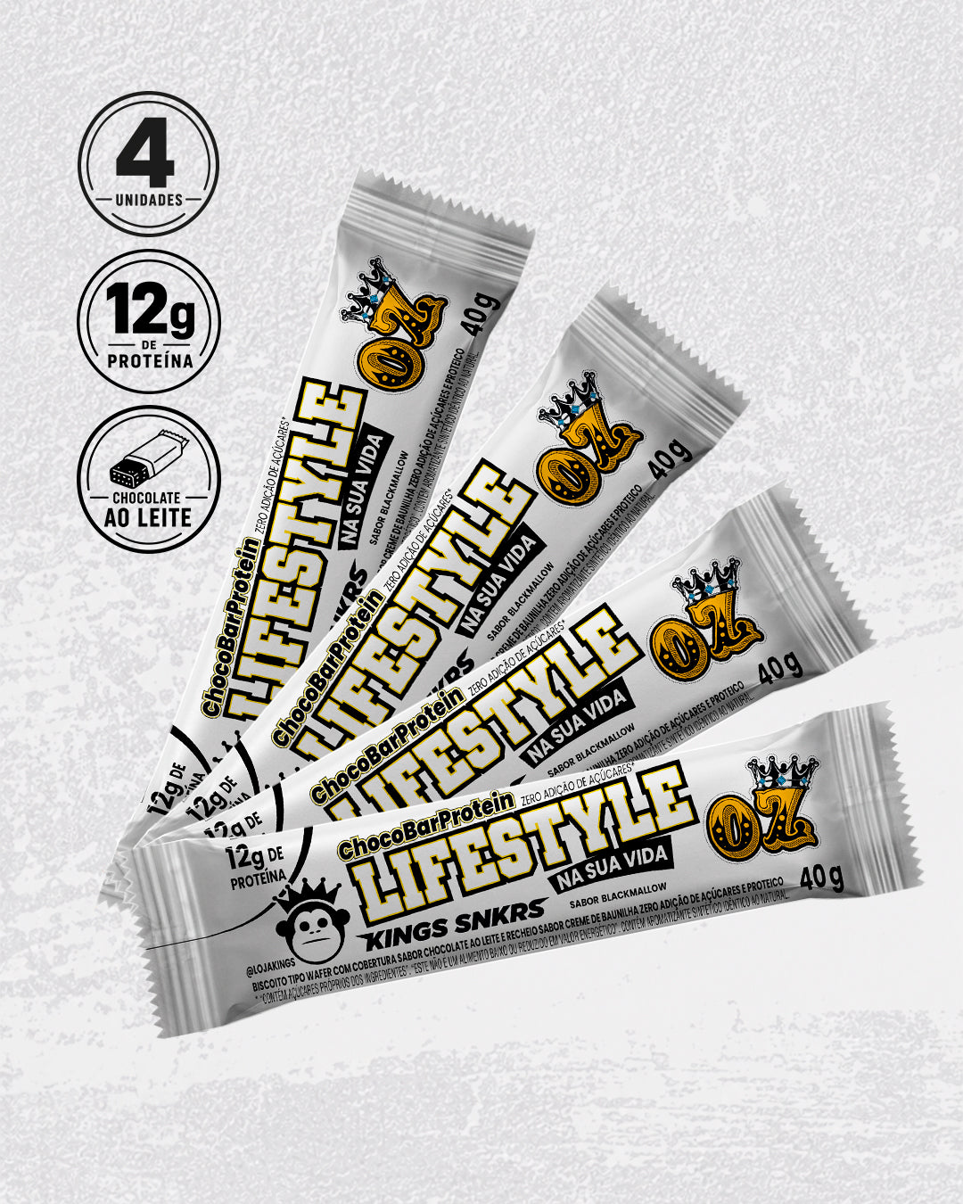 KINGS COLLAB BLACKMALLOW – CHOCOBAR AO LEITE COM MARSHMALLOW