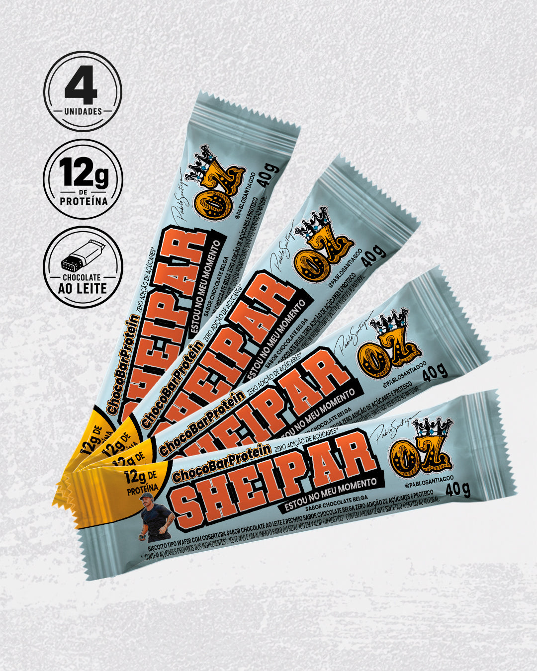 SHEIPAR – CHOCOBAR AO LEITE COM CHOCOLATE BELGA