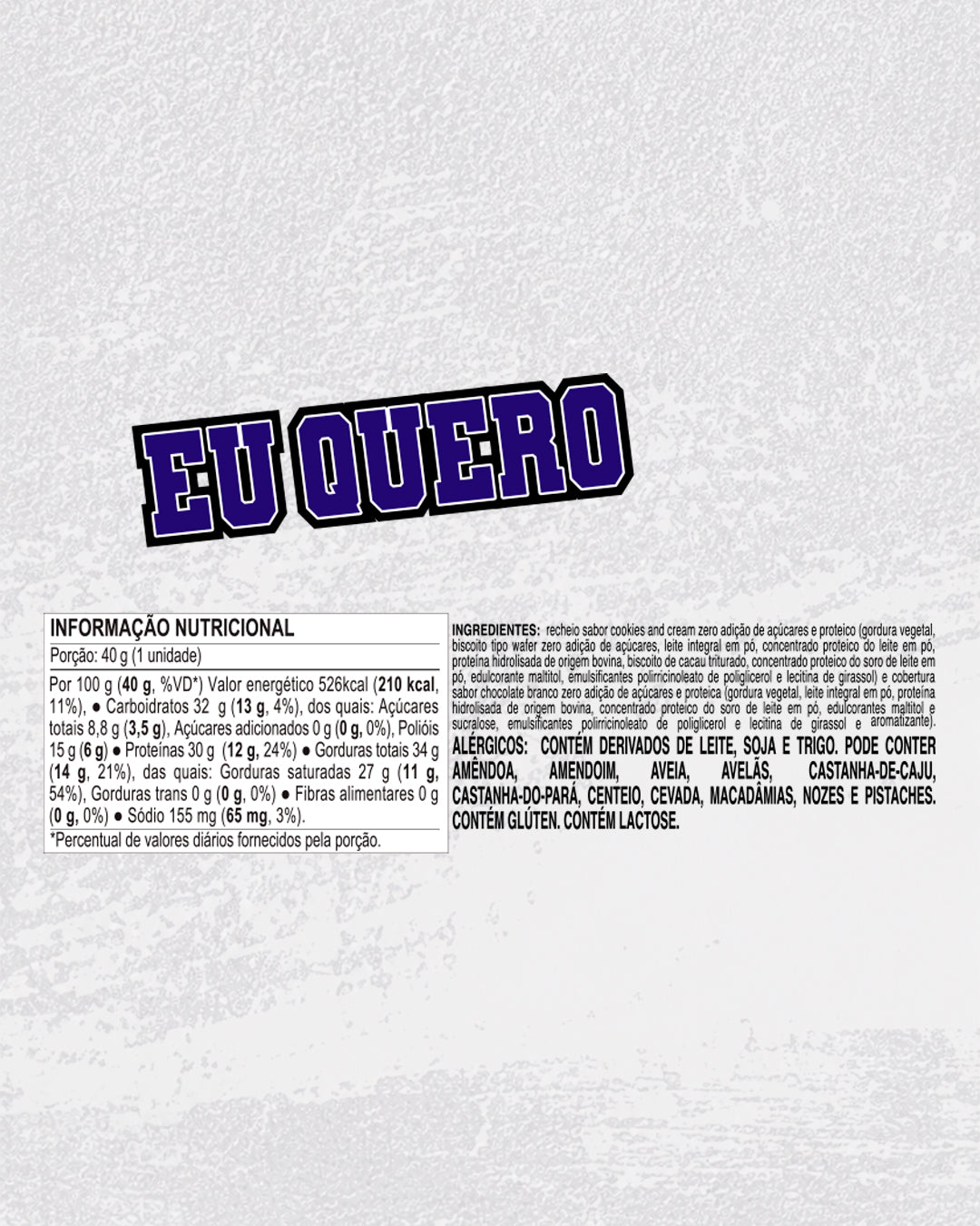 EU QUERO EU POSSO – CHOCOBAR BRANCO COM COOKIES AND CREAM