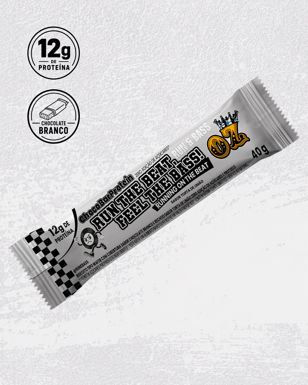 RUN & BASS COLLAB – CHOCOBAR BRANCO COM TORTA DE LIMÃO