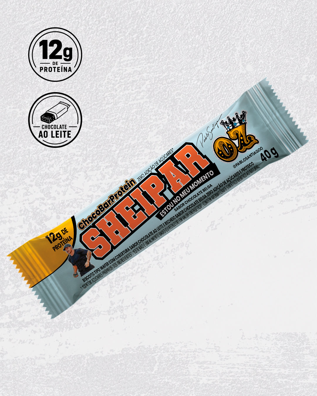SHEIPAR – CHOCOBAR AO LEITE COM CHOCOLATE BELGA